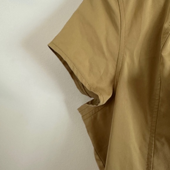 Tan Lands’ End Above the Knee Dress  | Size: 6 | Vintage Khaki Summer Dress - Picture 3 of 5